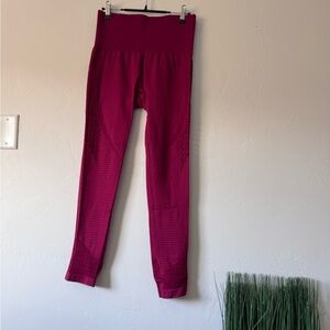 Gymshark Berry Red Energy Seamless Leggings